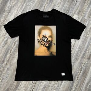RARE Akomplice 3rd Eye Open Black Shirt L